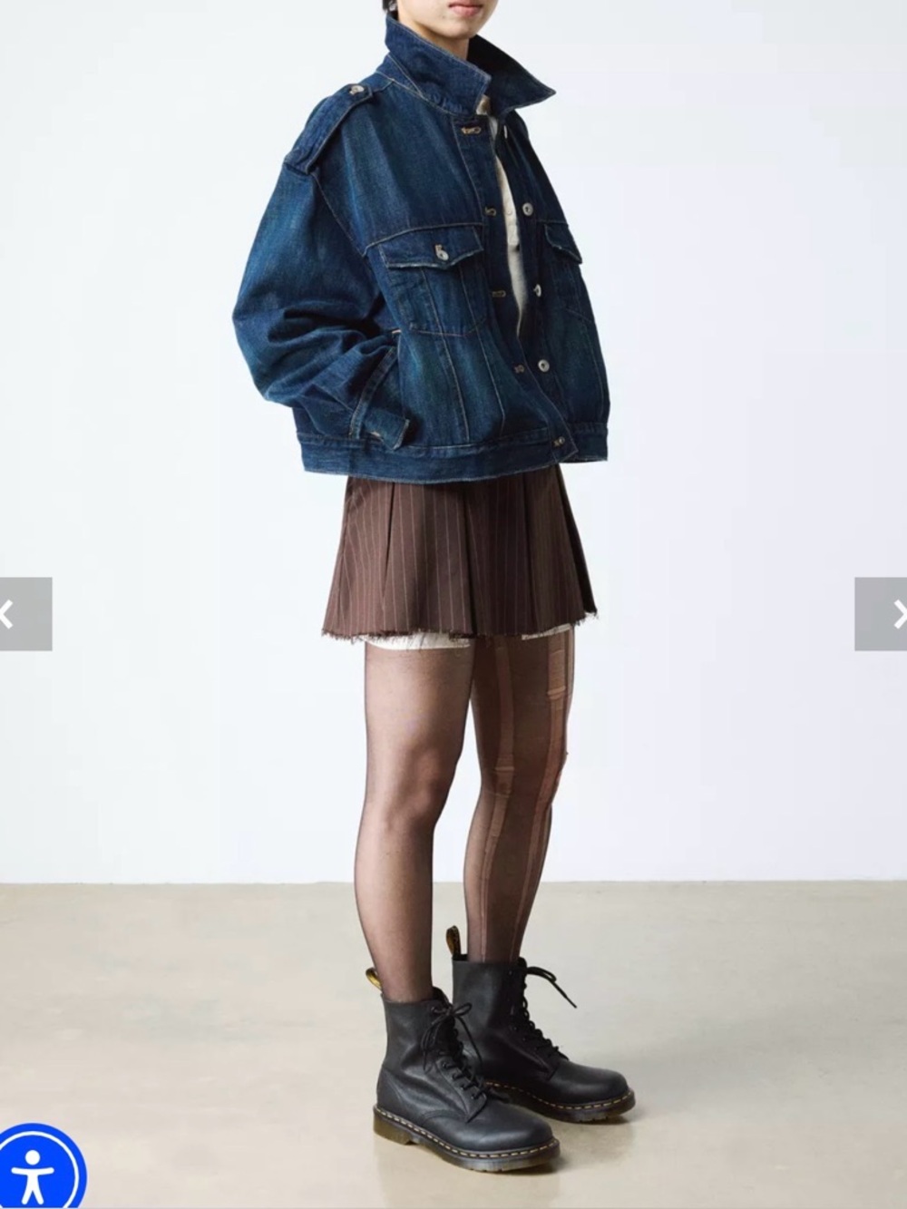 Dr. Martens Black Leather Combat Boots